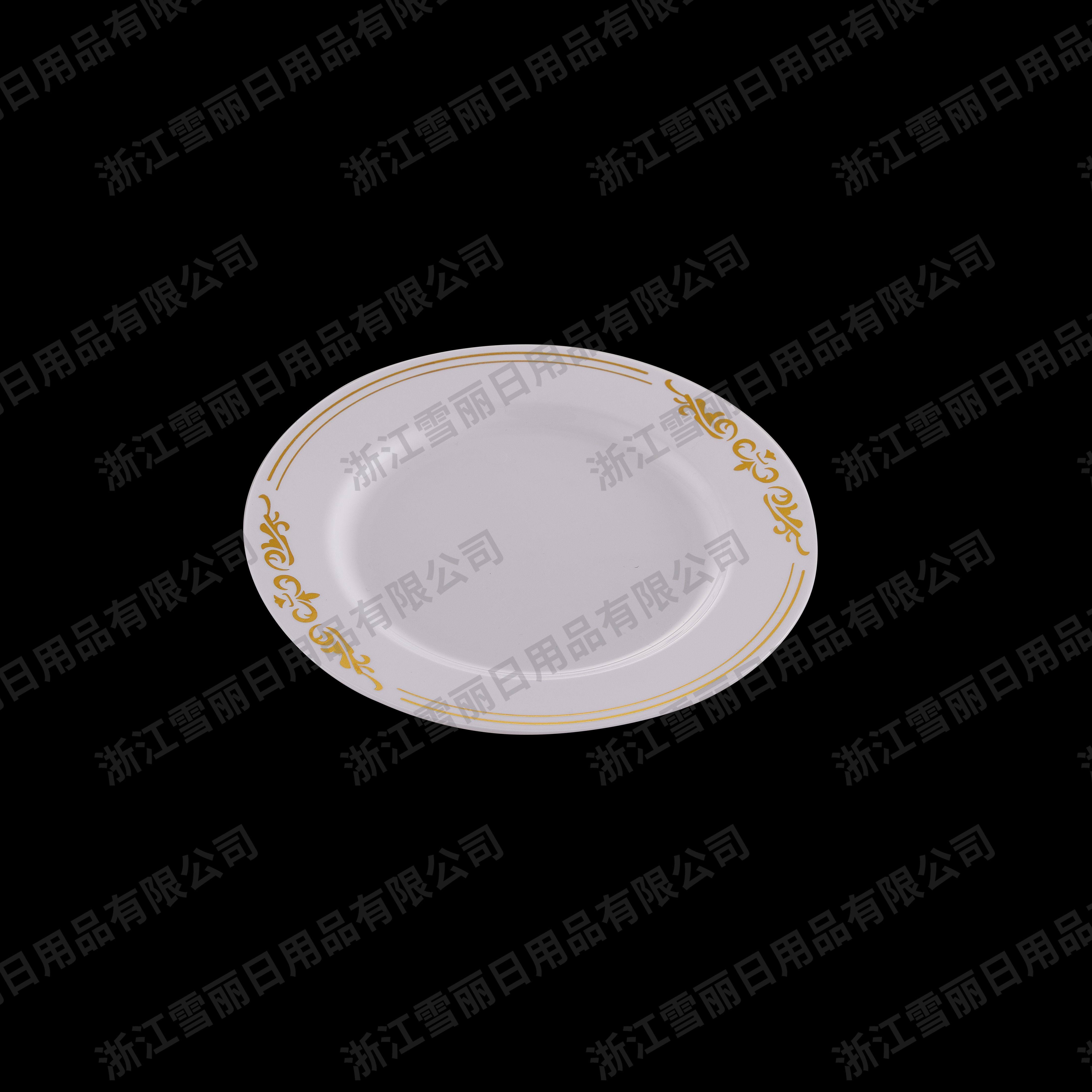 塑料盘子，一次性塑料盘，ps盘子，7寸塑料盘，生日用品盘，生日party 盘仿陶瓷塑料盘皇冠