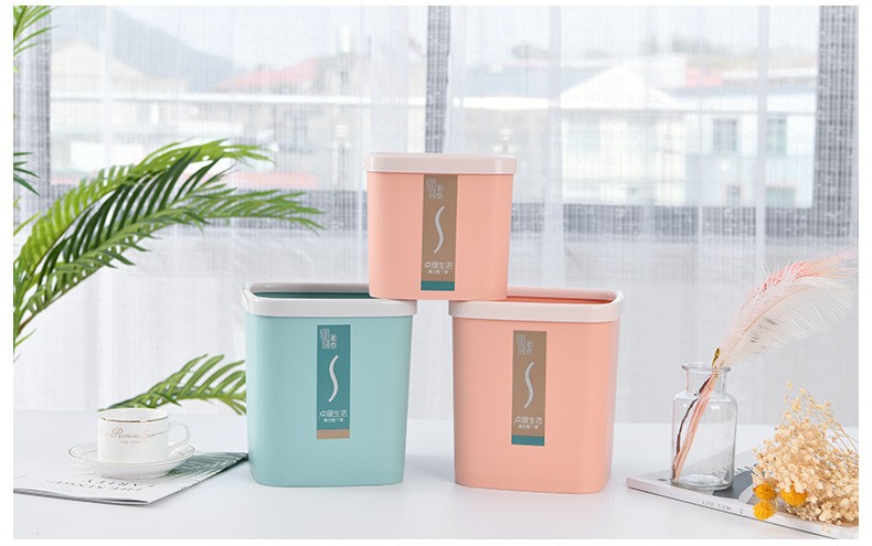 Large-sized multi-functional square storage bucket for home desktop detail image 10