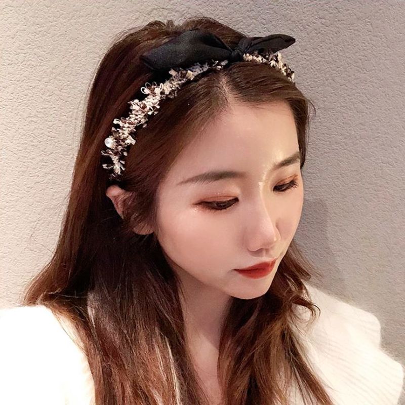 简约小香风发箍韩国细边复古法式发卡百搭外出头饰少女甜美头箍女