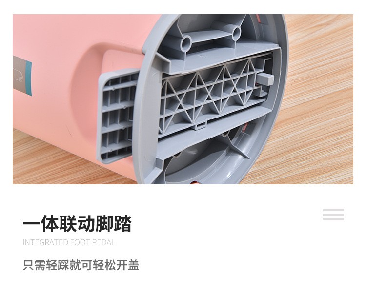 Creative and fashionable home, pedal and hand-press trash can small size detail image 11