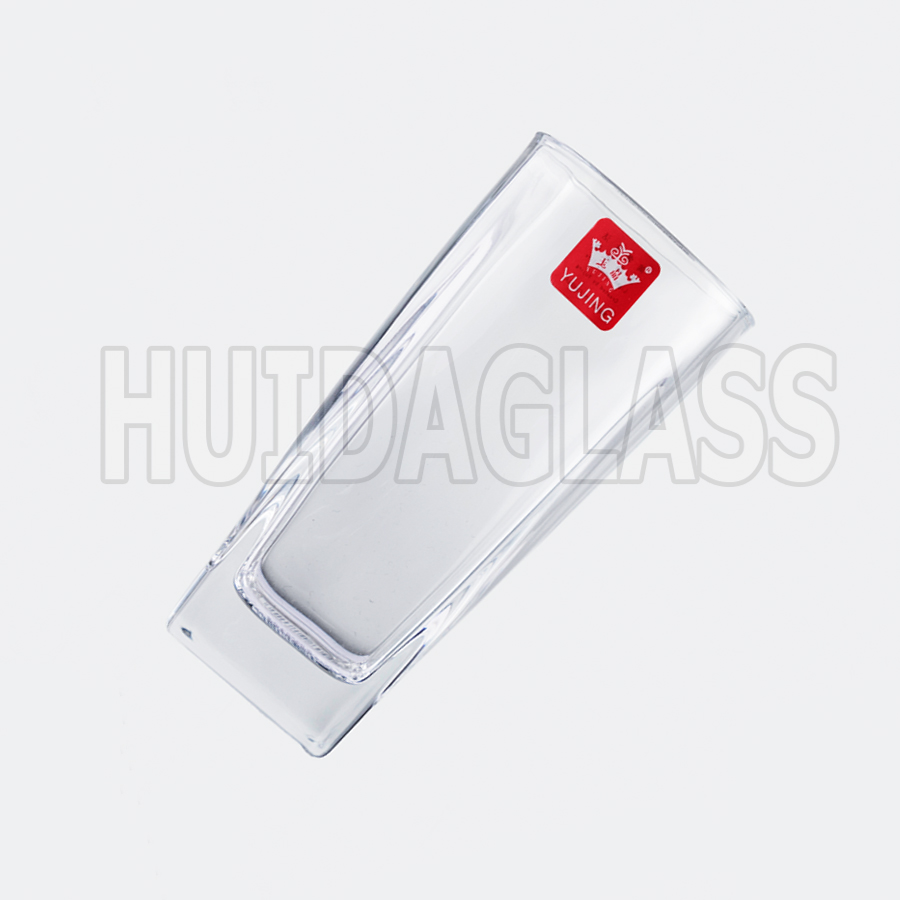 义乌好货惠达玻璃6.8*14cm玻璃水杯YJD-4010白底实物图