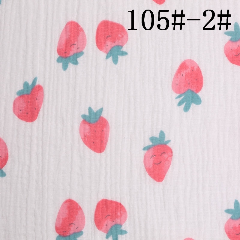 双层纱布双层绉布全棉纱布双层绉布印花绉布印花纱布全棉印花绉布防蚊裤睡衣家居服睡裙婴童母婴儿童纯棉面料详情图10