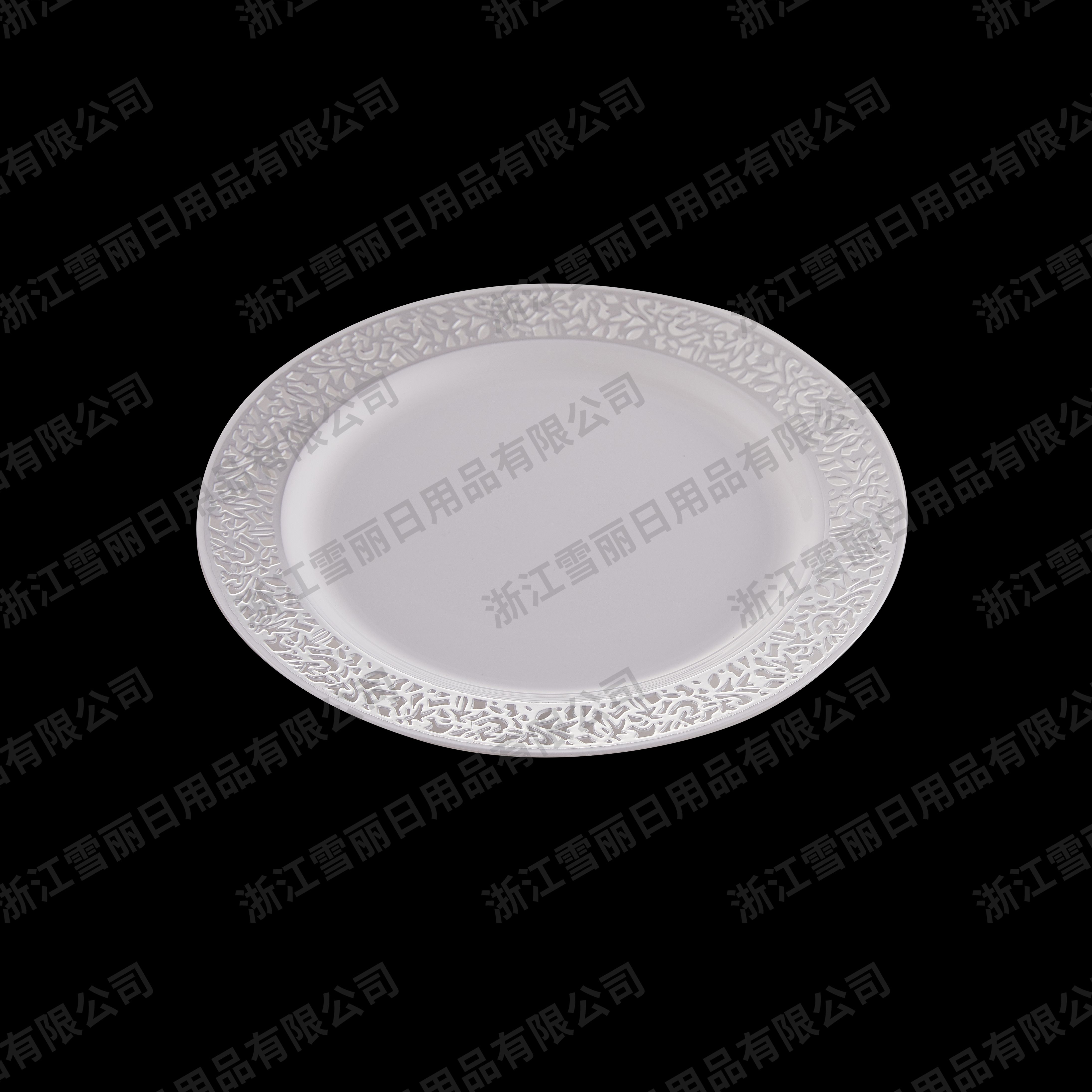 Plastic Plate, Disposable Plastic Plate, Ps Plate, 7-Inch Plastic Plate, Birthday Supplies Plate, Birthday Party Plate Hollow Imitation Ceramic Plastic Plate Hollow
