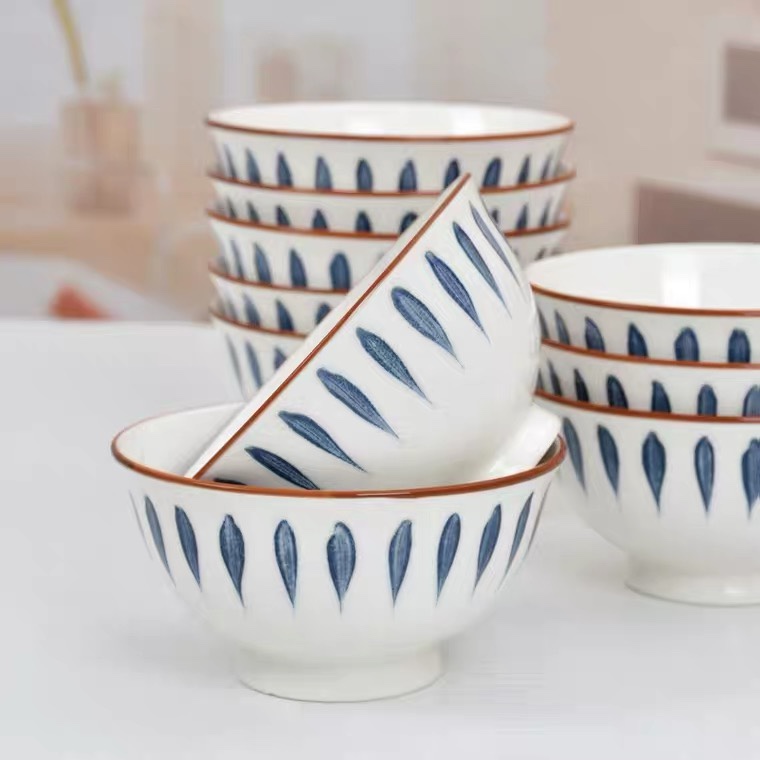 日式陶瓷餐具家用创意个性大碗汤碗4个装礼盒装陶李家046详情图5