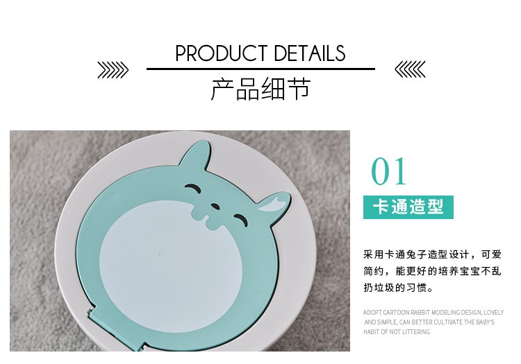 Desktop multi-functional, sturdy and durable classified trash can detail image 5