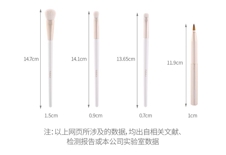 Beginner's makeup brush set, animal hair makeup tools, complete eyeshadow brush, Eyebrow brush, blush powder brush (Large eyeshadow brush) detail image 16