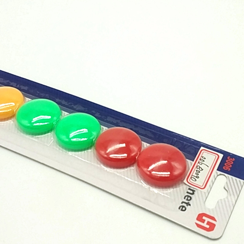 3006 color magnetic nail magnet, blackboard magnet, circular magnetic clasp, 3cm office and teaching magnet Specification image