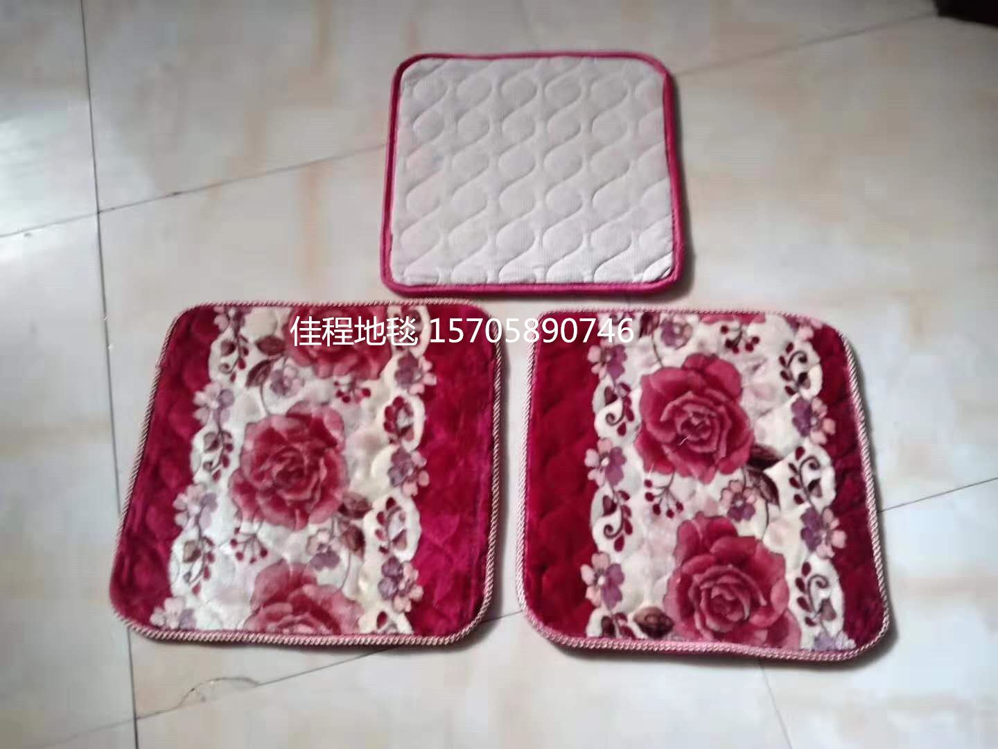 Single-piece sofa cushion, household thermal insulation cushion, wooden stool cushion, chair cushion, flannel seam cushion, seat cushion Item Picture