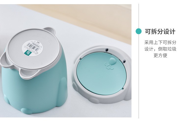 Cartoon little white rabbit desktop trash can detail image 6