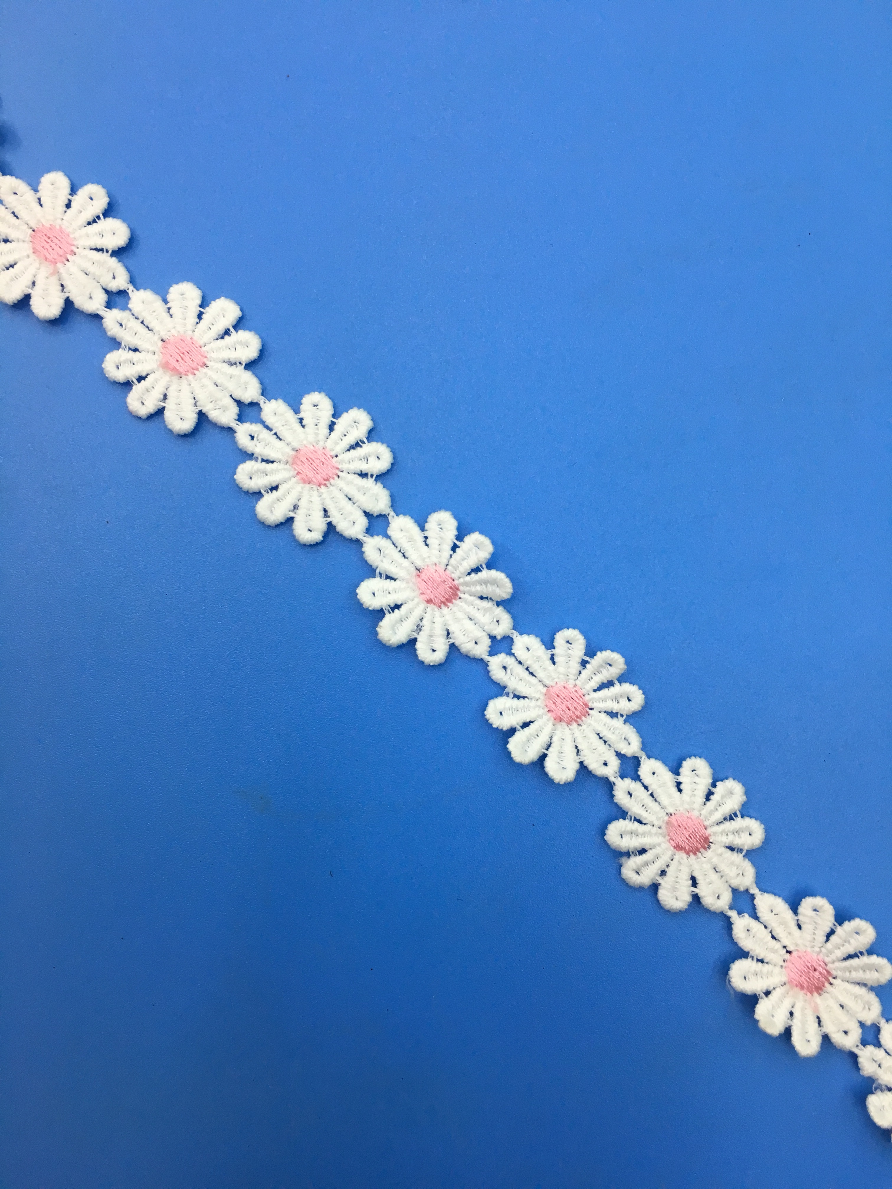 晶彩花边、水溶双色花边。 Application Scenario