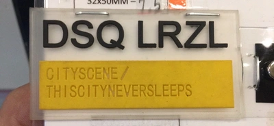 Drop Plastic Label -2