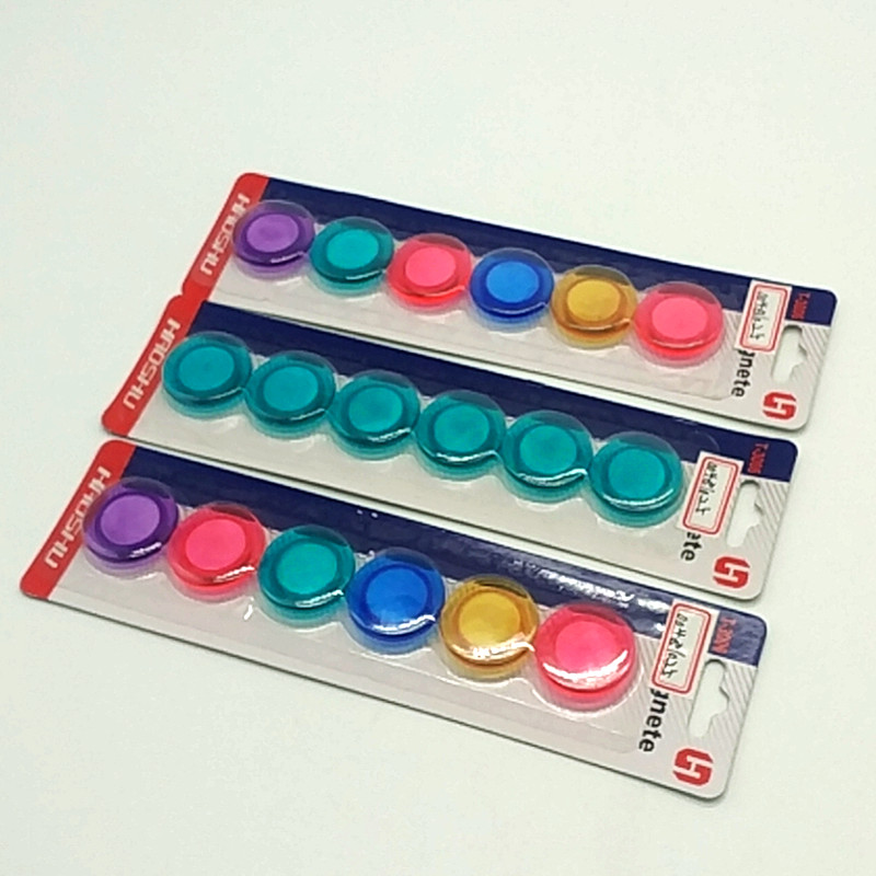 T-3006 transparent colored magnetic nail 3cm magnetic clasp. Magnet Item Picture