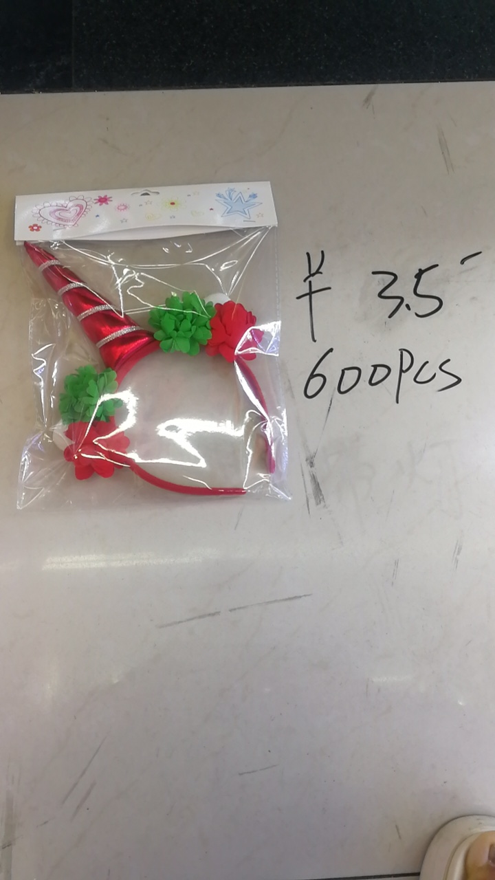 Christmas Unicorn Head Buckle