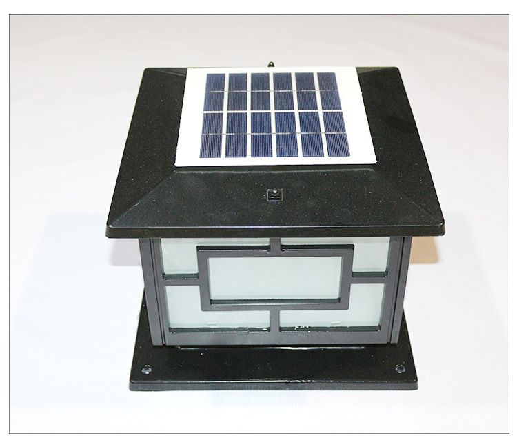 Colonnade lamp Flat roof solar colonnade lamp solar panel 6W wall solar colonnade lamp