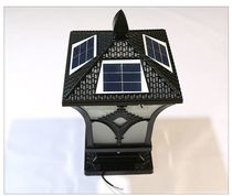 Solar colonnade lamp outdoor villa lozenge apex courtyard lamp courtyard wall colonnade lamp