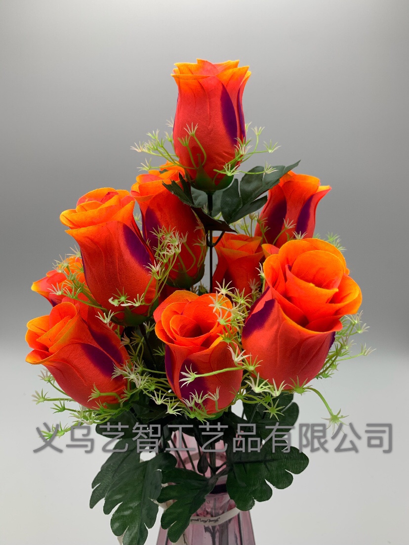 Twelve long-horned buds