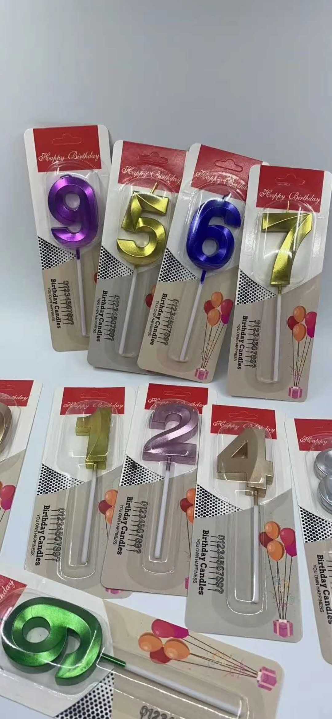 Plating Digital Candle Birthday Candle Party Birthday Supplies Wholesale 01 full figure