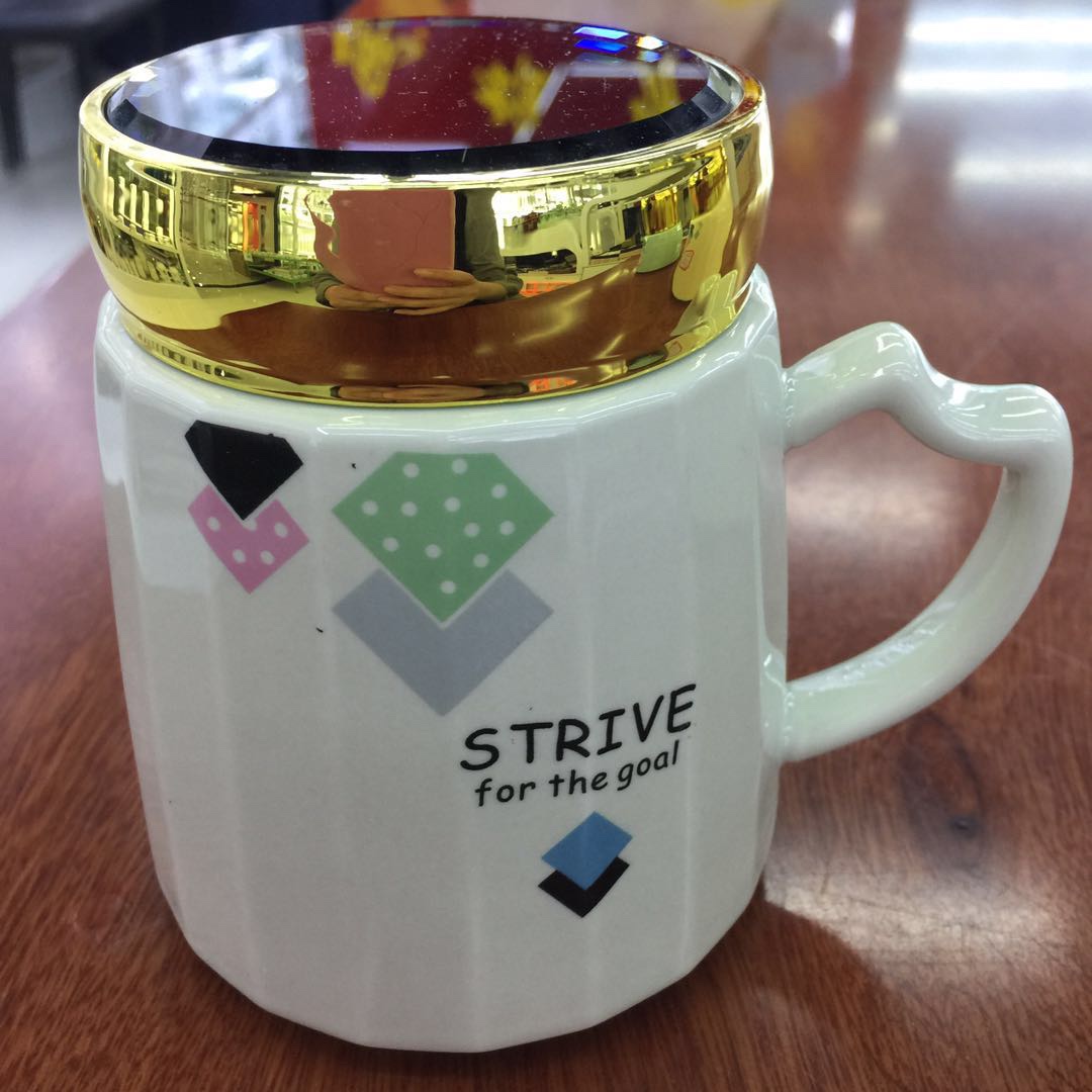 Ceramic Coffee Cup Water Cup Mug Mirror Cup Convenient Water Cup A Minimum Of 60 A Shipment Retail Does Not Send Item Picture