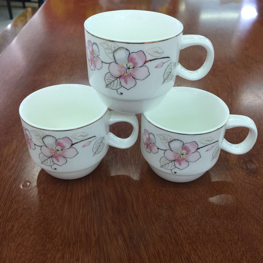 Ceramic Coffee Cup Set 6 Cups 6 Dishes Water Set A 12 Minimum 10 Pieces Shipped Retail Is Not Distributed Item Picture