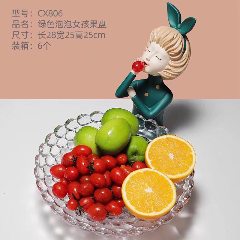 网红泡泡女孩果盘细节图