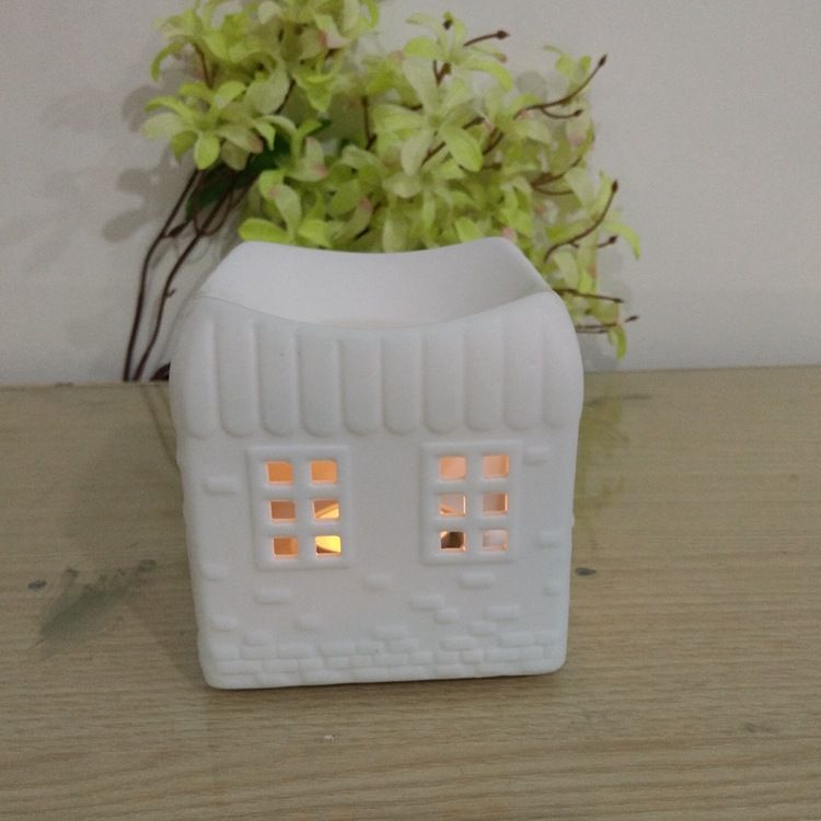 香薰炉固体蜡烛炉 居家摆件陶瓷工艺品德化白瓷香精烛台细节图