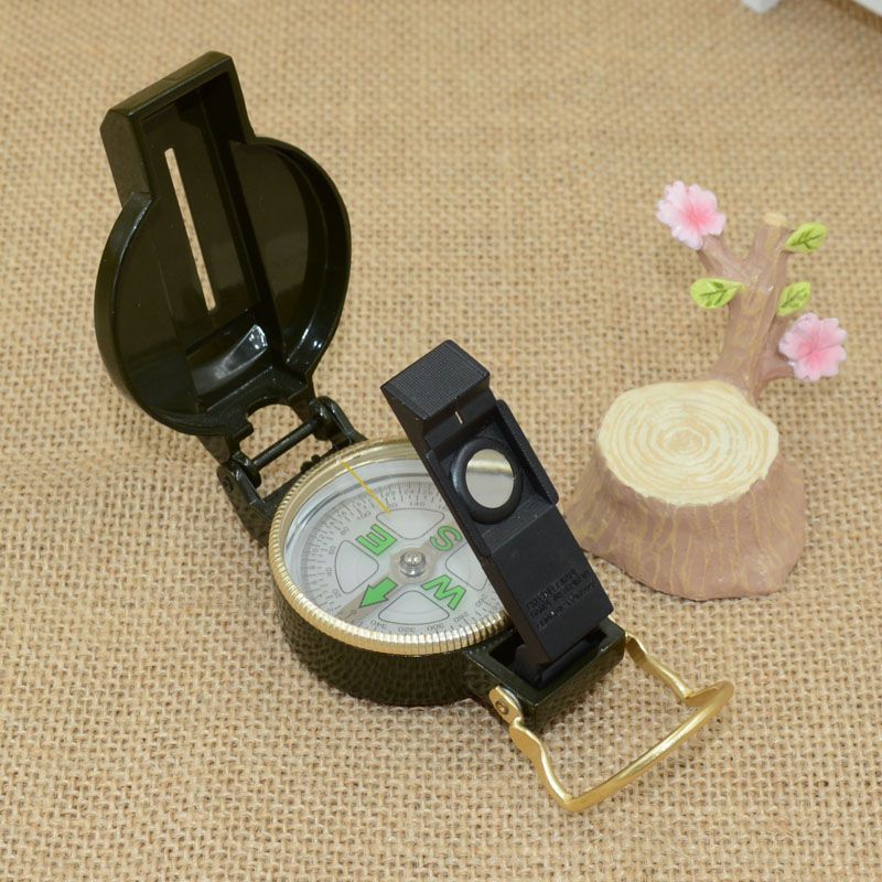 晶辉 翻盖罗盘仪器户外徒步探险旅游便携指南针 DC45-1