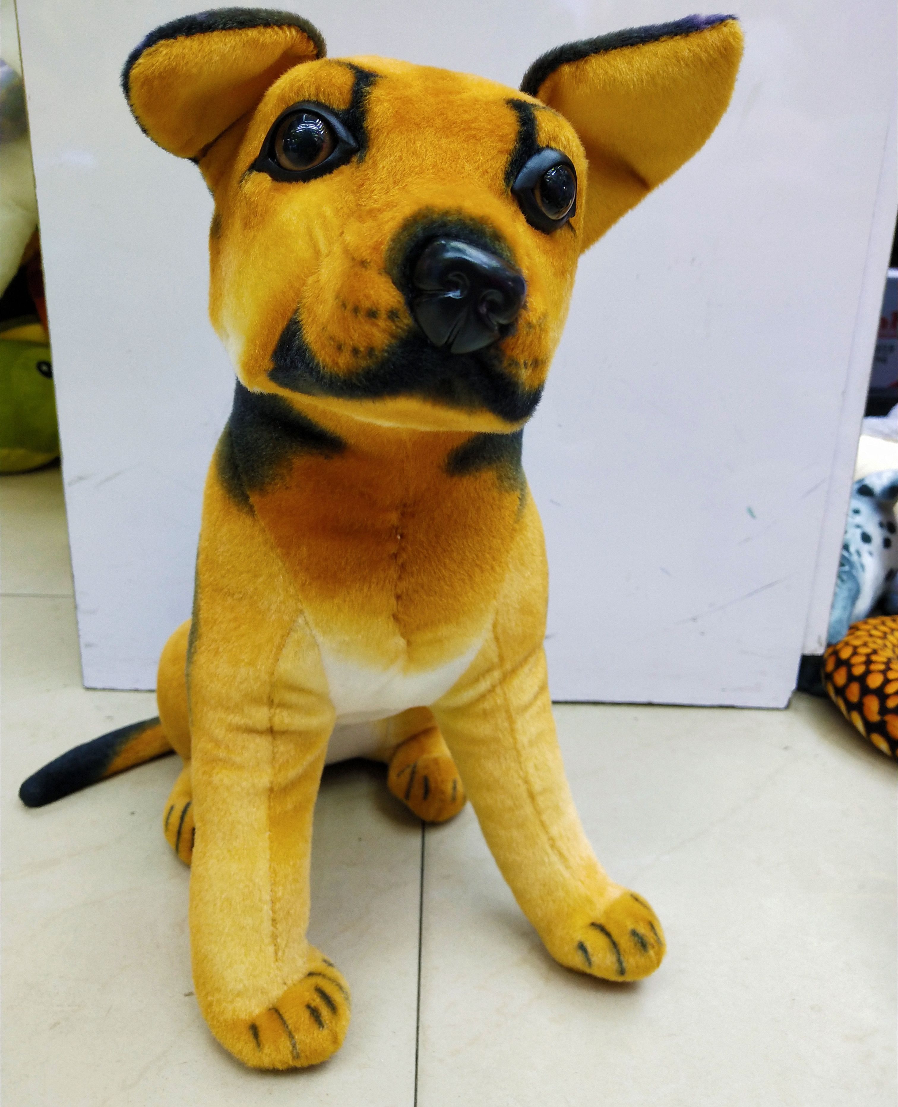 仿真毛绒玩具动物17号蹲牧羊犬狗节日礼物