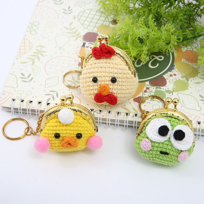 厂家新款零钱包女可爱卡通钥匙扣diy创意个性钥匙扣挂件配件批发