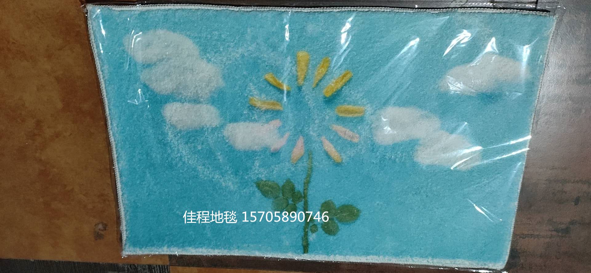 The new faux cashmere printed floor mat, cartoon animal mat, anti-slip mat, faux cashmere foot mat and household mat are of good quality details Picture