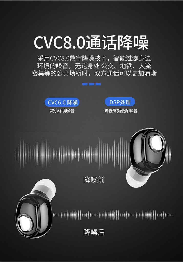 新款L15迷你mini隐形4.1无线运动蓝牙耳机耳塞式详情图8