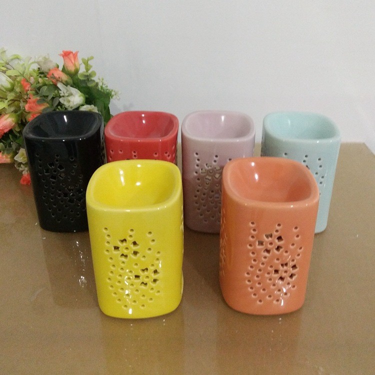 陶瓷工艺品透光白瓷香精炉 熏香炉 精油炉蜡烛台家居摆饰详情图1