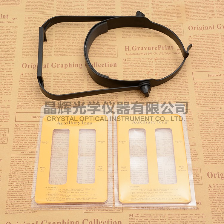 晶辉厂家直销家居创意老年阅读眼镜头戴式放大镜 一件代发81004详情3
