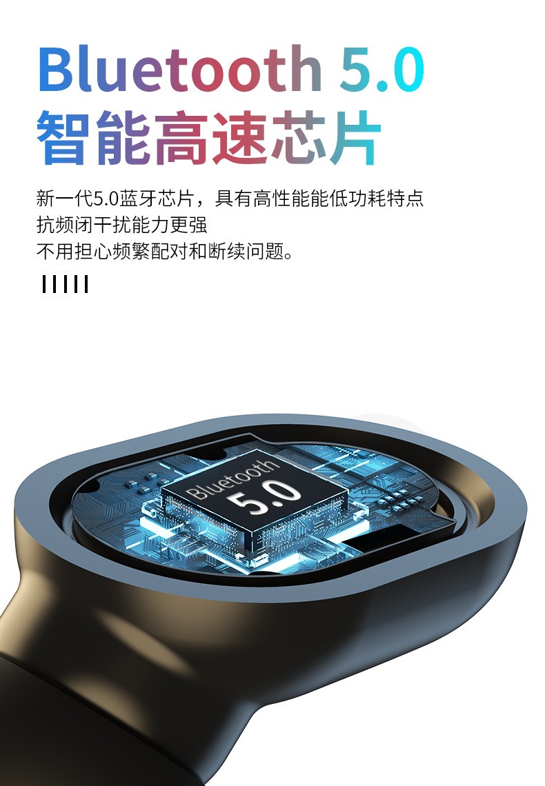 T11蓝牙耳机TWS5.0带移动电源数显充电仓多功能无线耳机跨境新款详情图12