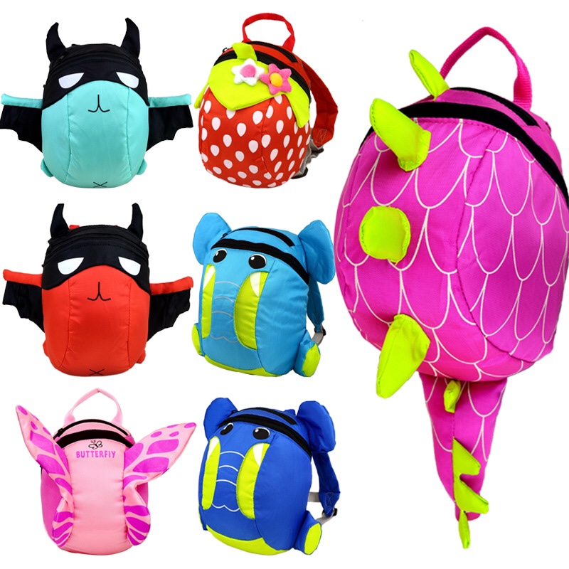Children's cartoon anti-lost bag male and female infants anti-lost small schoolbag baby cute 3D three-dimensional animal backpack