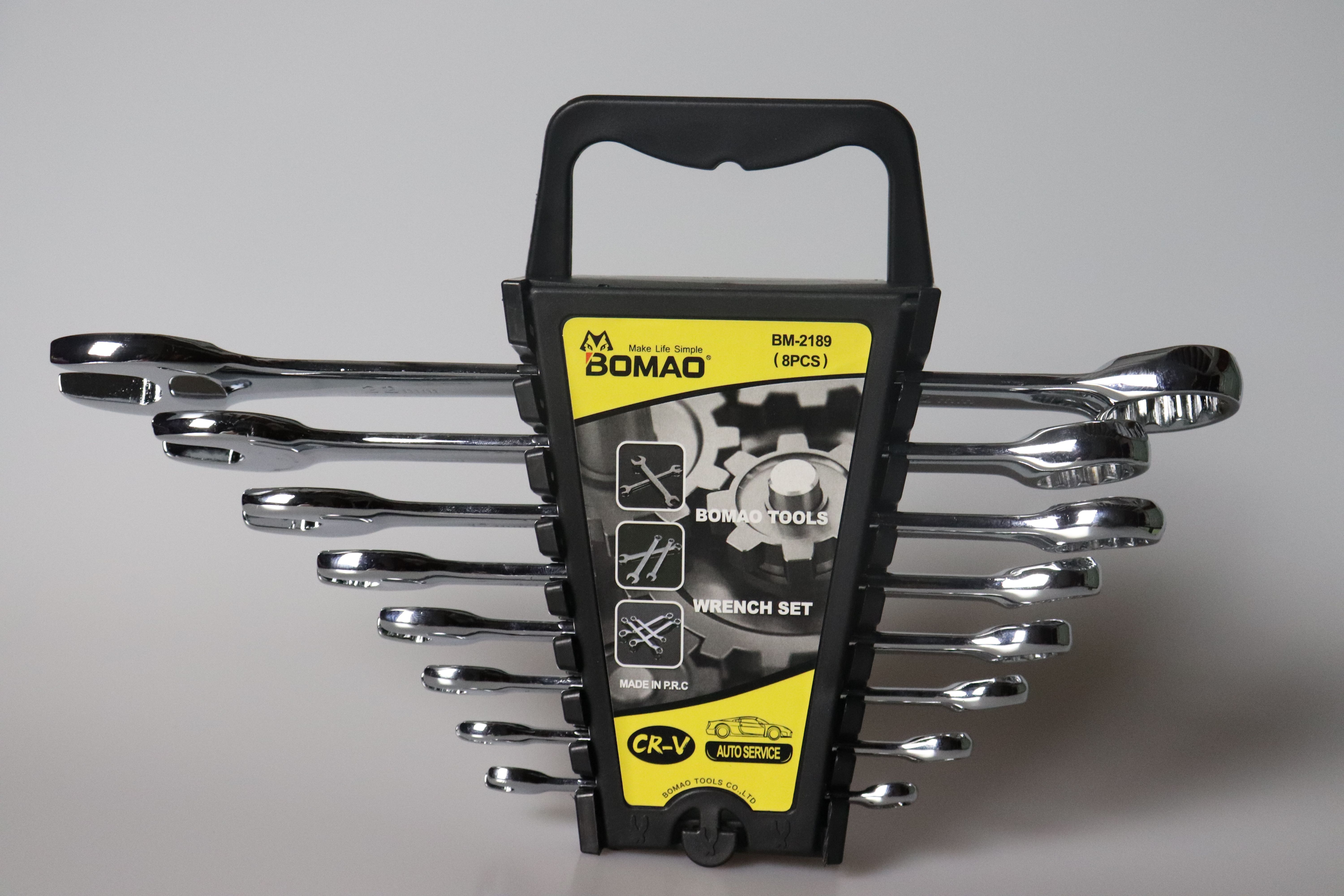 12 piece combination open end wrench mirror material set thumbnail