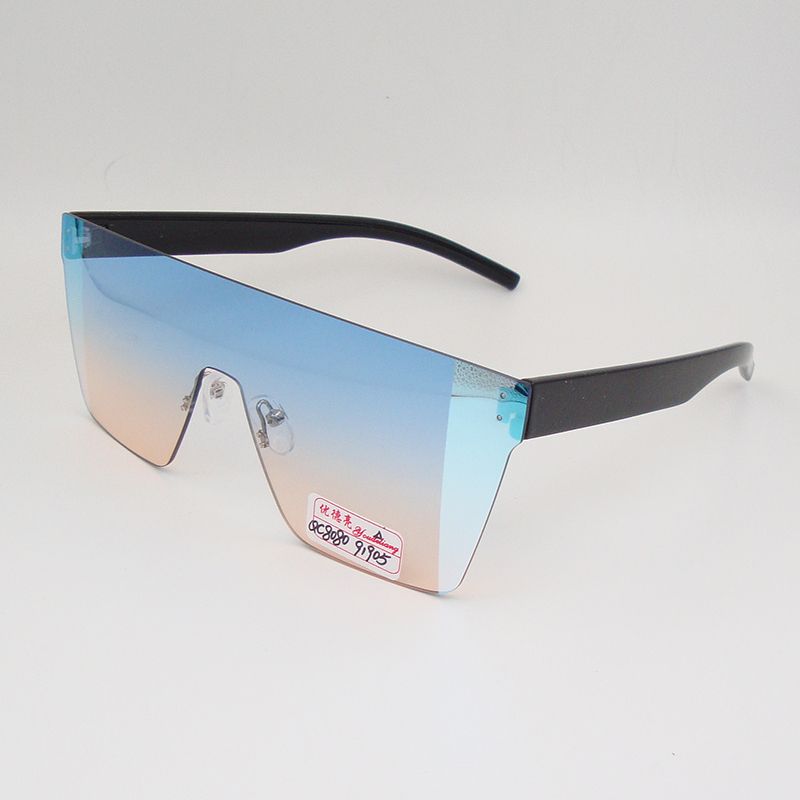Youde liang new European and American frame dazzle color retro square personality sunglasses cross - border tandem goggles 8080 thumbnail