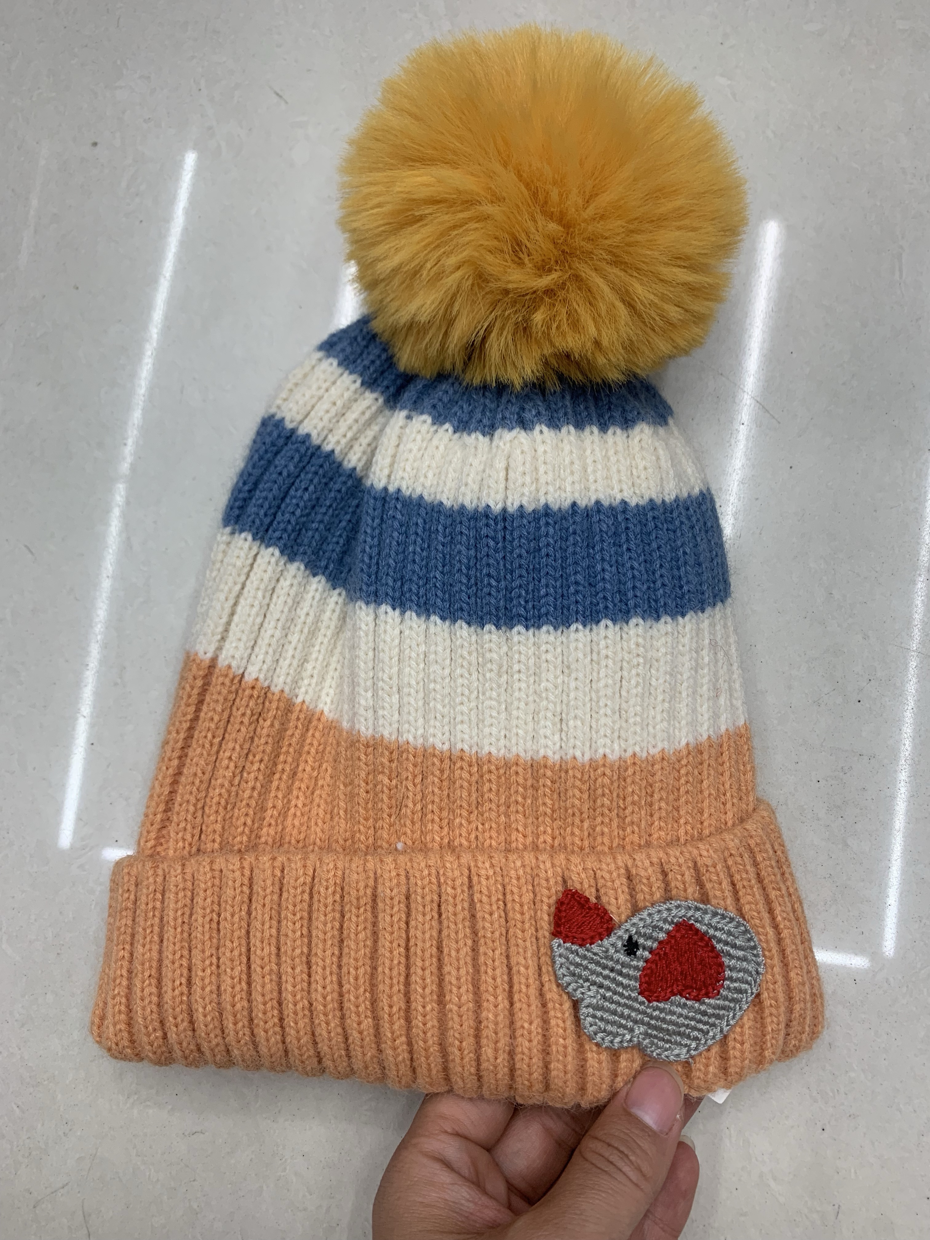 帽子/毛线帽白底实物图