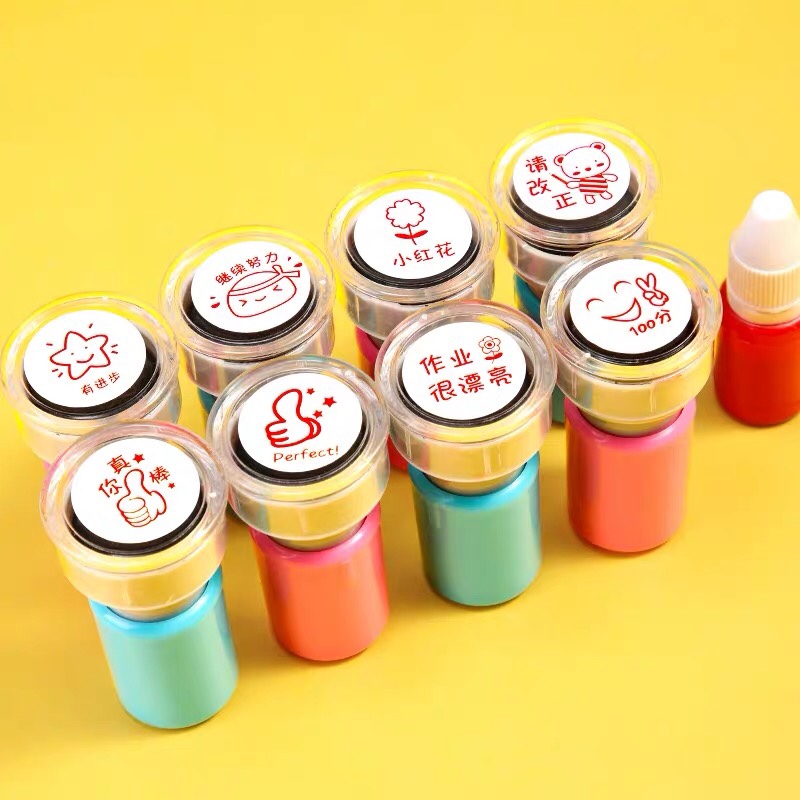 老师评语奖励儿童小印章教师用盖章卡通可爱表扬幼儿园鼓励小学生印章产品图