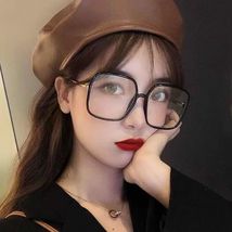 韩版网红同款素颜女士复古平光镜