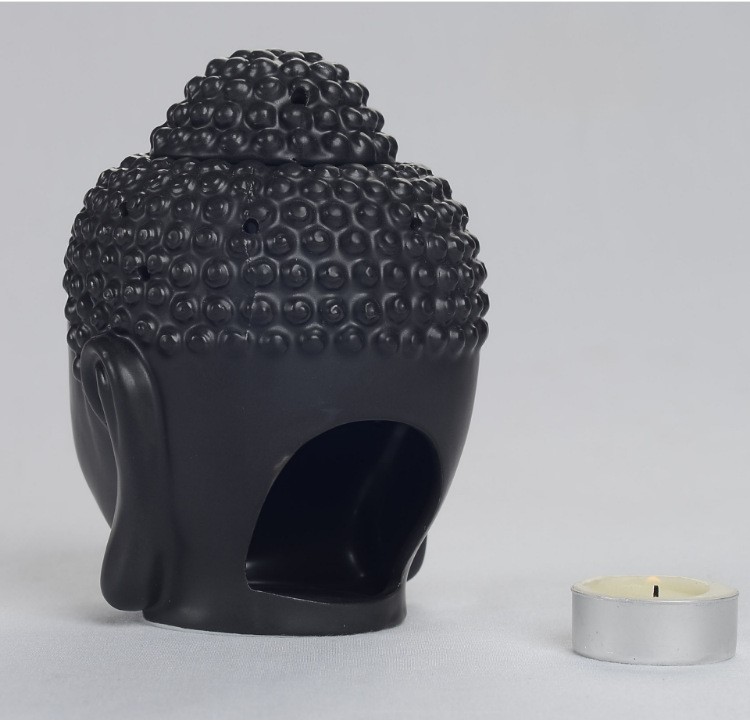 手工镂空佛头陶瓷工艺品佛香炉具熏香茶蜡器具泰中式摆饰详情图8