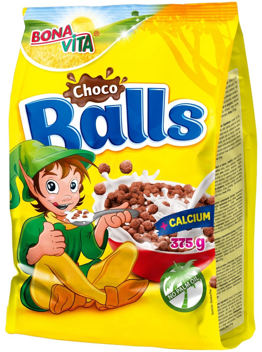 捷克进口波纳维塔BonaVita儿童巧克力球麦片375g