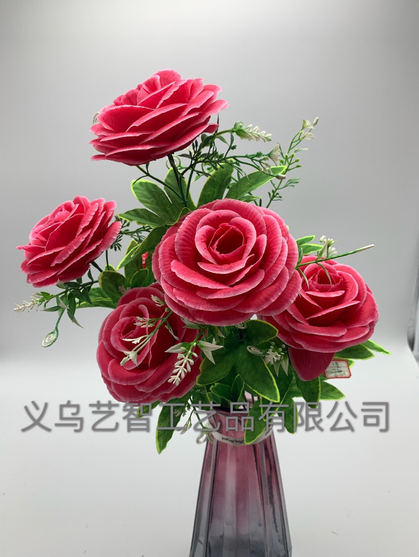 Seven golden roses