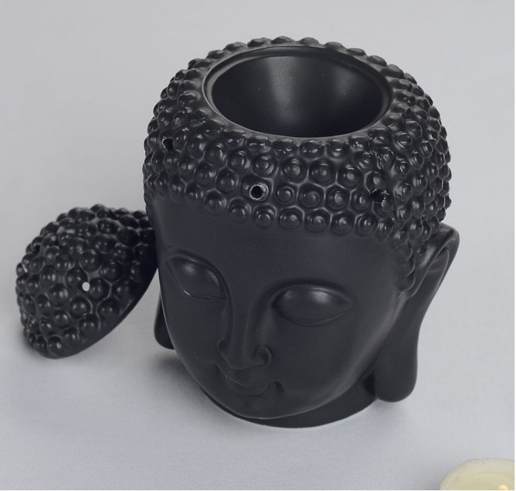 手工镂空佛头陶瓷工艺品佛香炉具熏香茶蜡器具泰中式摆饰详情图7