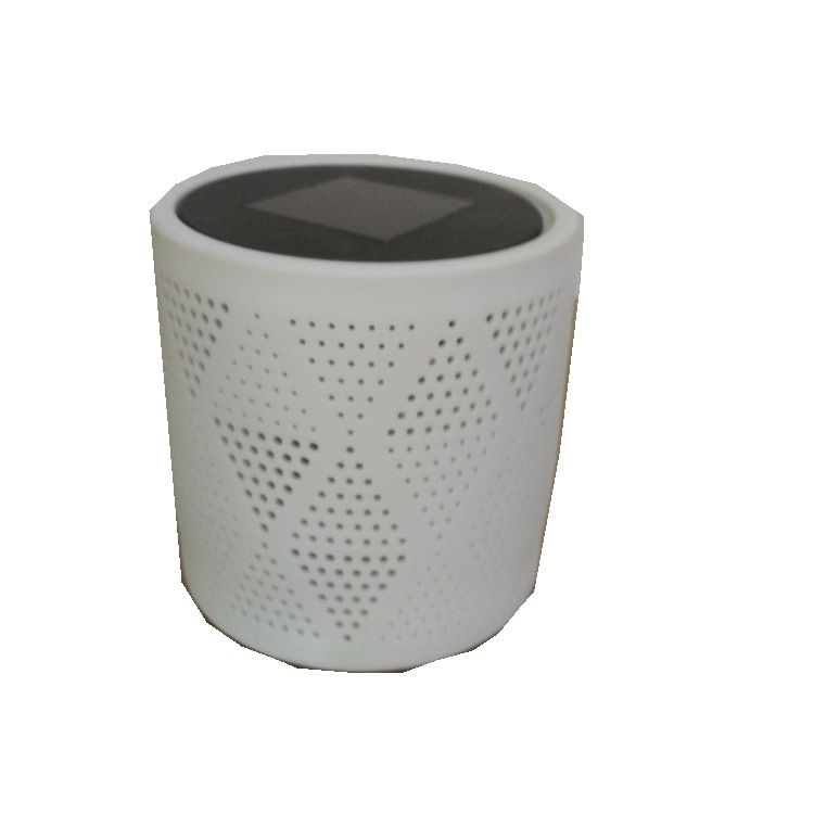 圆形太阳能陶瓷罐蜡烛杯陶瓷工艺品白瓷茶蜡烛台透光瓷器白底实物图