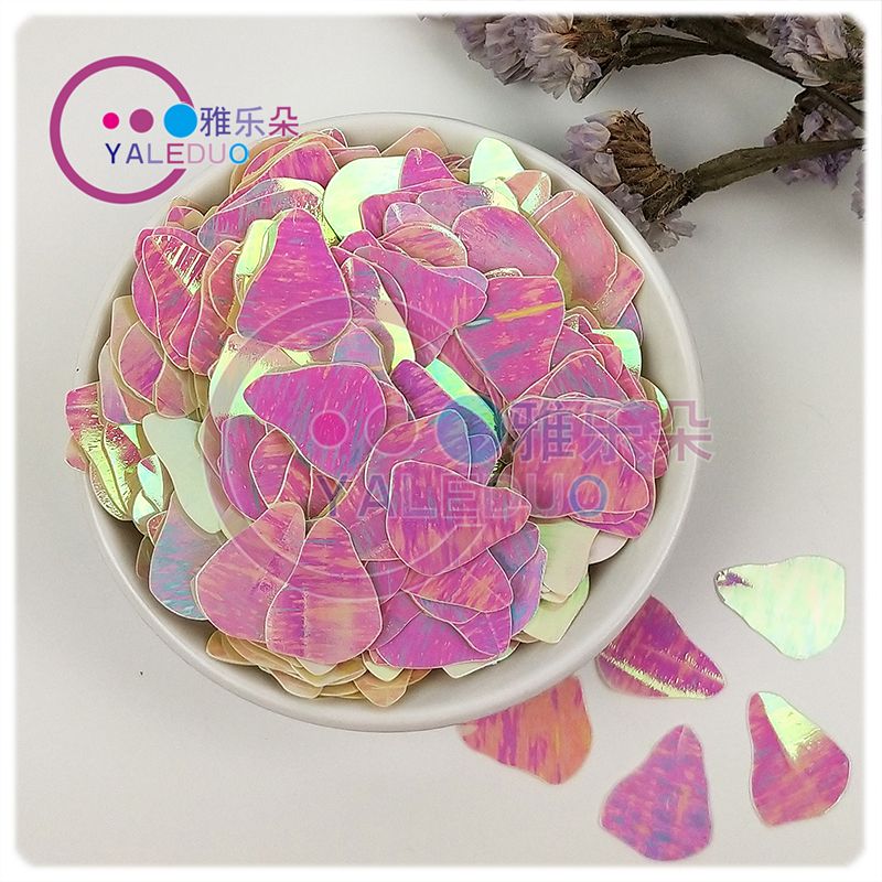 16x20mm石头PVC亮片跨境电商服装摄影舞台美甲饰品配件白底实物图