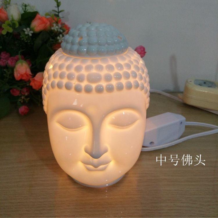 Plug - in incense lamp, Buddhist art products, Buddhist high temperature Ceramic Chinese decoration, business gift, small night lamp