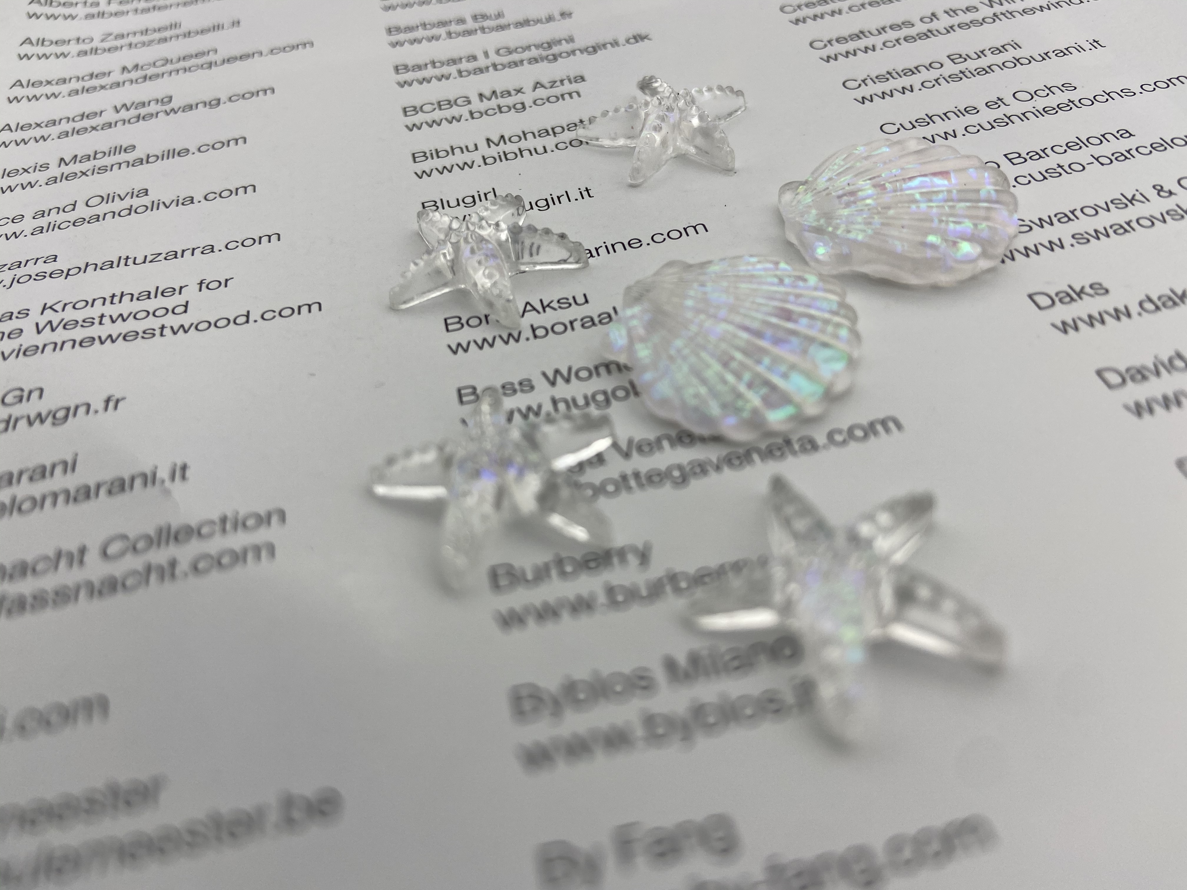 Ocean Series Starfish shell earrings, diy accessories, New core resin flat diamond details Picture