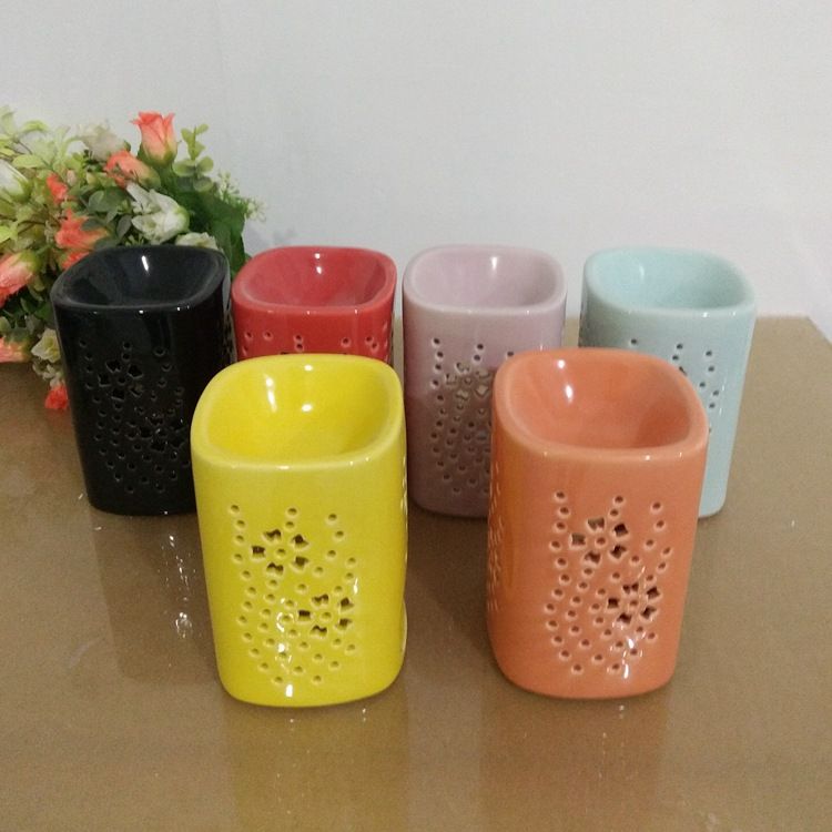 陶瓷工艺品透光白瓷香精炉 熏香炉 精油炉蜡烛台家居摆饰产品图