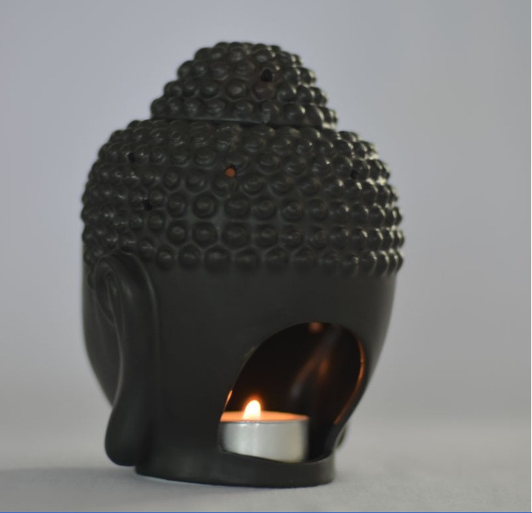 手工镂空佛头陶瓷工艺品佛香炉具熏香茶蜡器具泰中式摆饰详情图9