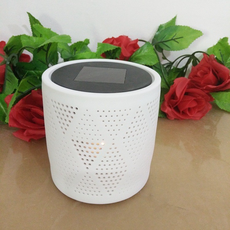 圆形太阳能陶瓷罐蜡烛杯陶瓷工艺品白瓷茶蜡烛台透光瓷器详情图3